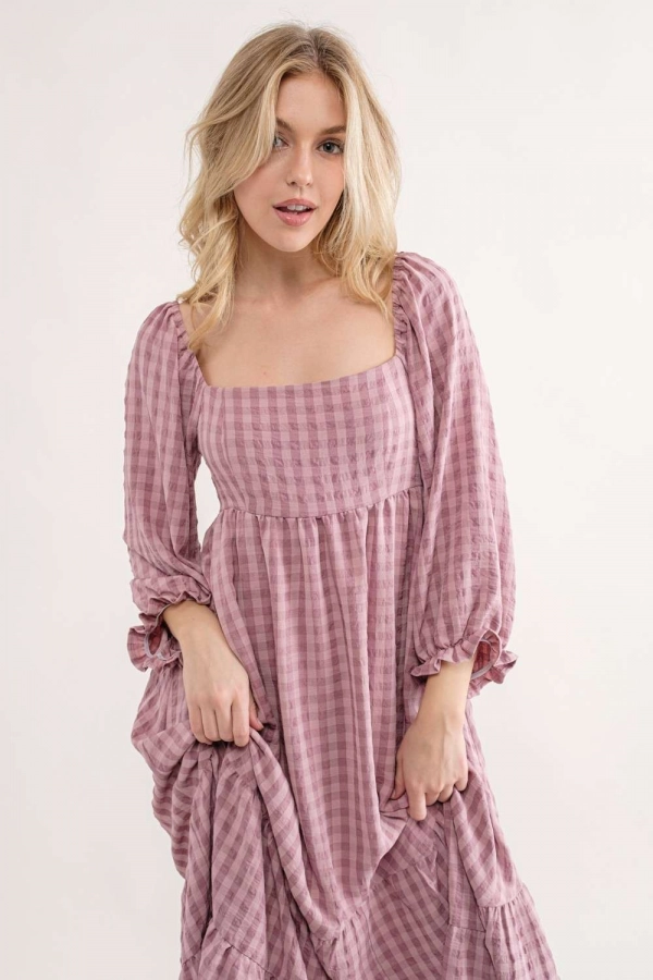 wholesale clothing mauve maxi dress In The Beginning