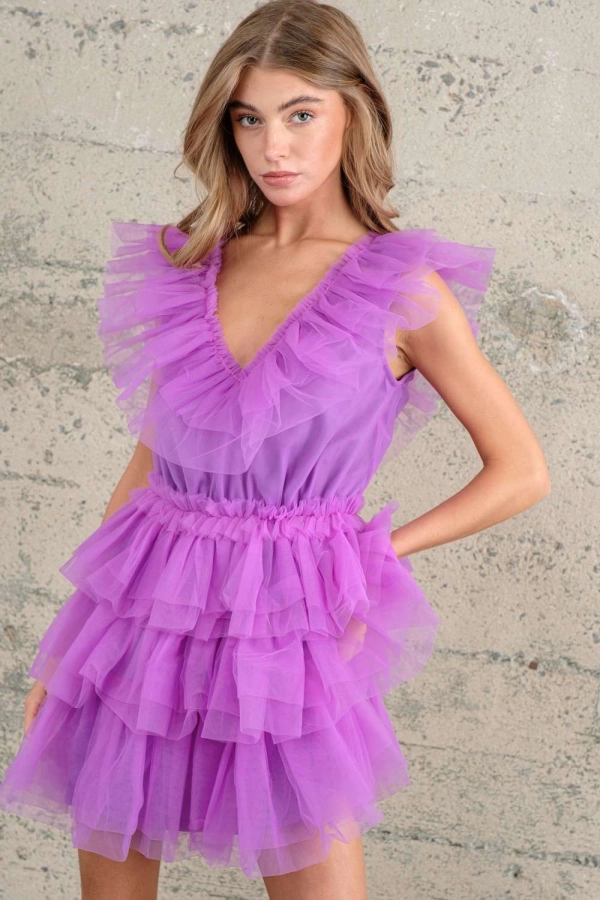 wholesale clothing magenta dress In The Beginning