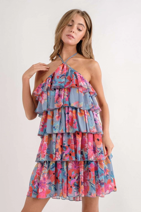 wholesale clothing pink sleeveless  mini dress In The Beginning
