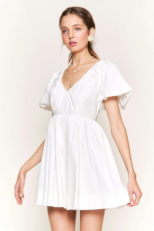 wholesale clothing white mini dress In The Beginning