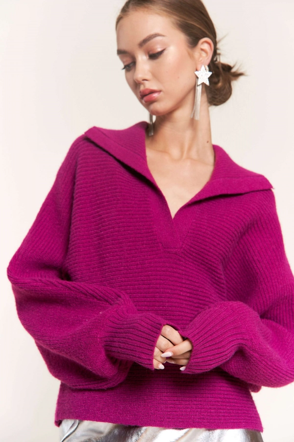wholesale clothing magenta sweaters In The Beginning
