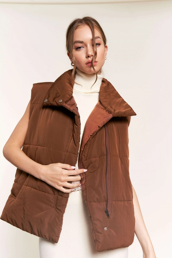 wholesale clothing brown puffer jacket In The Beginning