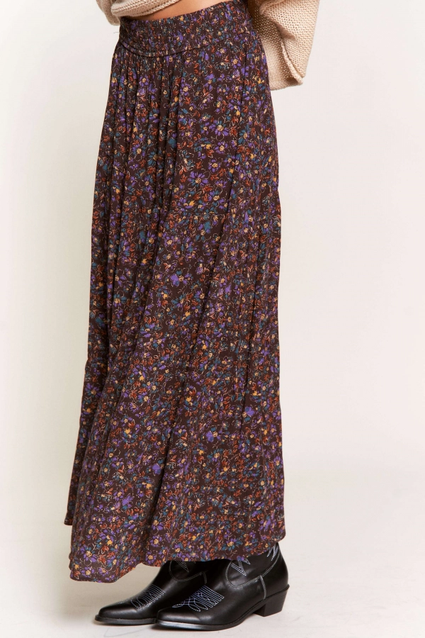 wholesale clothing dark brown maxi skirt In The Beginning