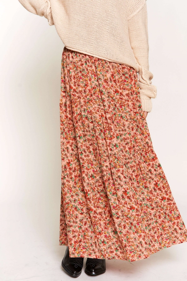 wholesale clothing apricot maxi skirt In The Beginning