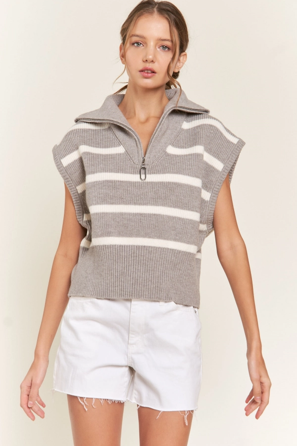 wholesale clothing black stripe sweaters In The Beginning