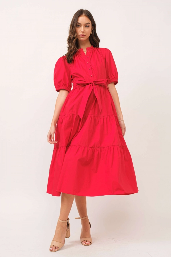 wholesale clothing red maxi dress In The Beginning