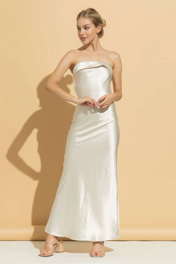 wholesale clothing ivory maxi dress In The Beginning